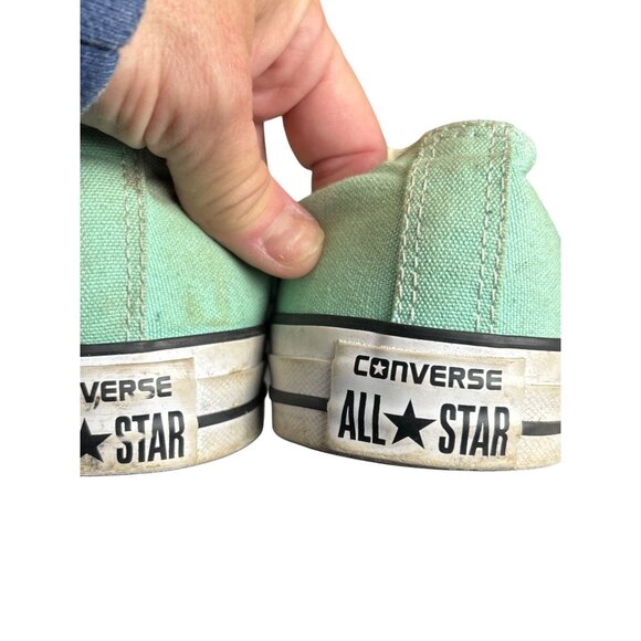 Converse All Star Low Top Sneakers Mint Green Mens 9 Womens 11 Canvas Casual Sho - Picture 5 of 7